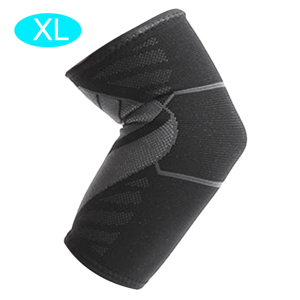 Unisex Nylon Knitting Elbow Guard Support Forcing Breathable Elastic Fitness Protective GearXL