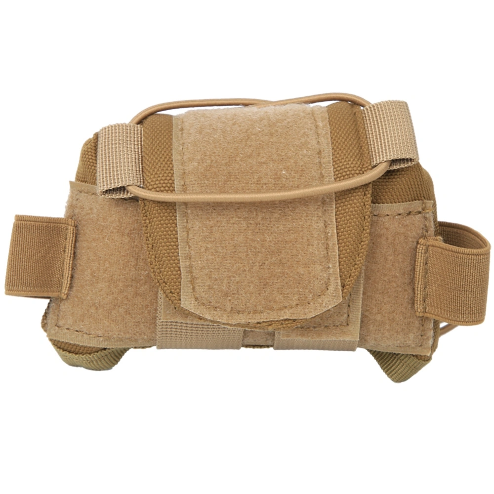 Helmet Counterweight Battery Storage Pouch Multi Functional Bag for Helmet Accessories(Mud Color )