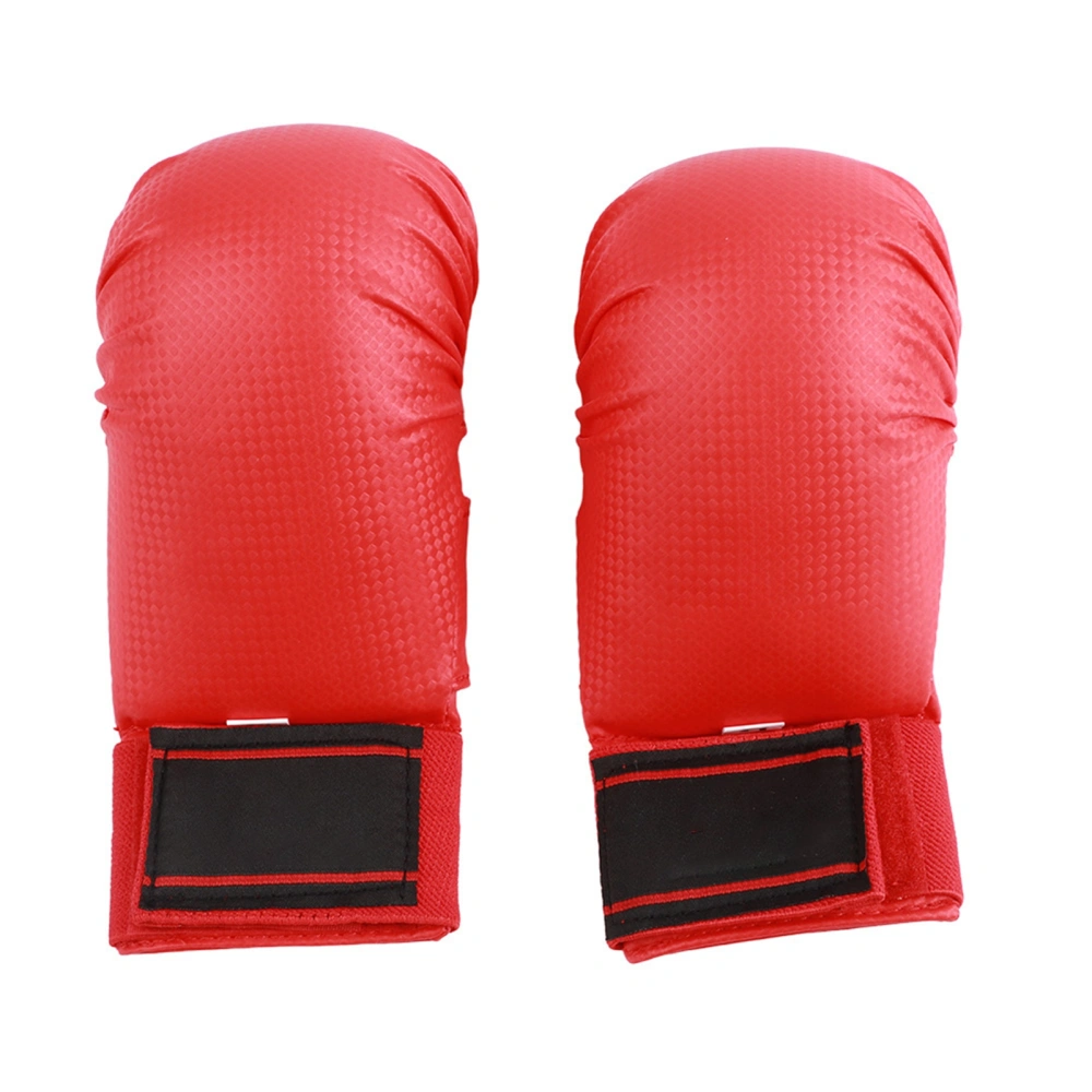 A Pair of Boxing Gloves Karate Hand Protector with Thumb Protector for Martial Arts Sports Game Training