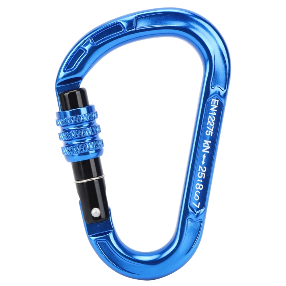 Outdoor Climbing Carabiner Security Safety Buckle for Camping Mountaineering Protective Equipmentblue