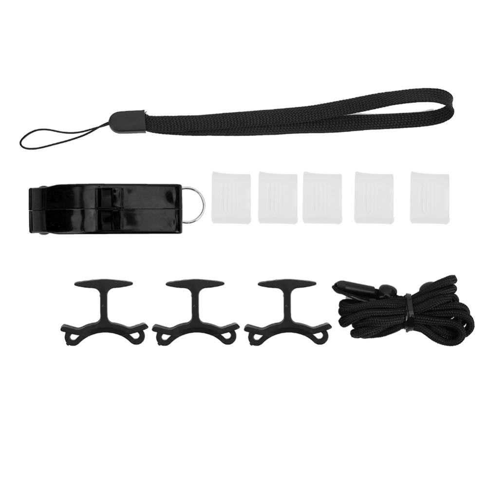 Portable Professional Football Referee Sport Survival Whistle for Basketball Volleyball Soccer Ball Gameblack