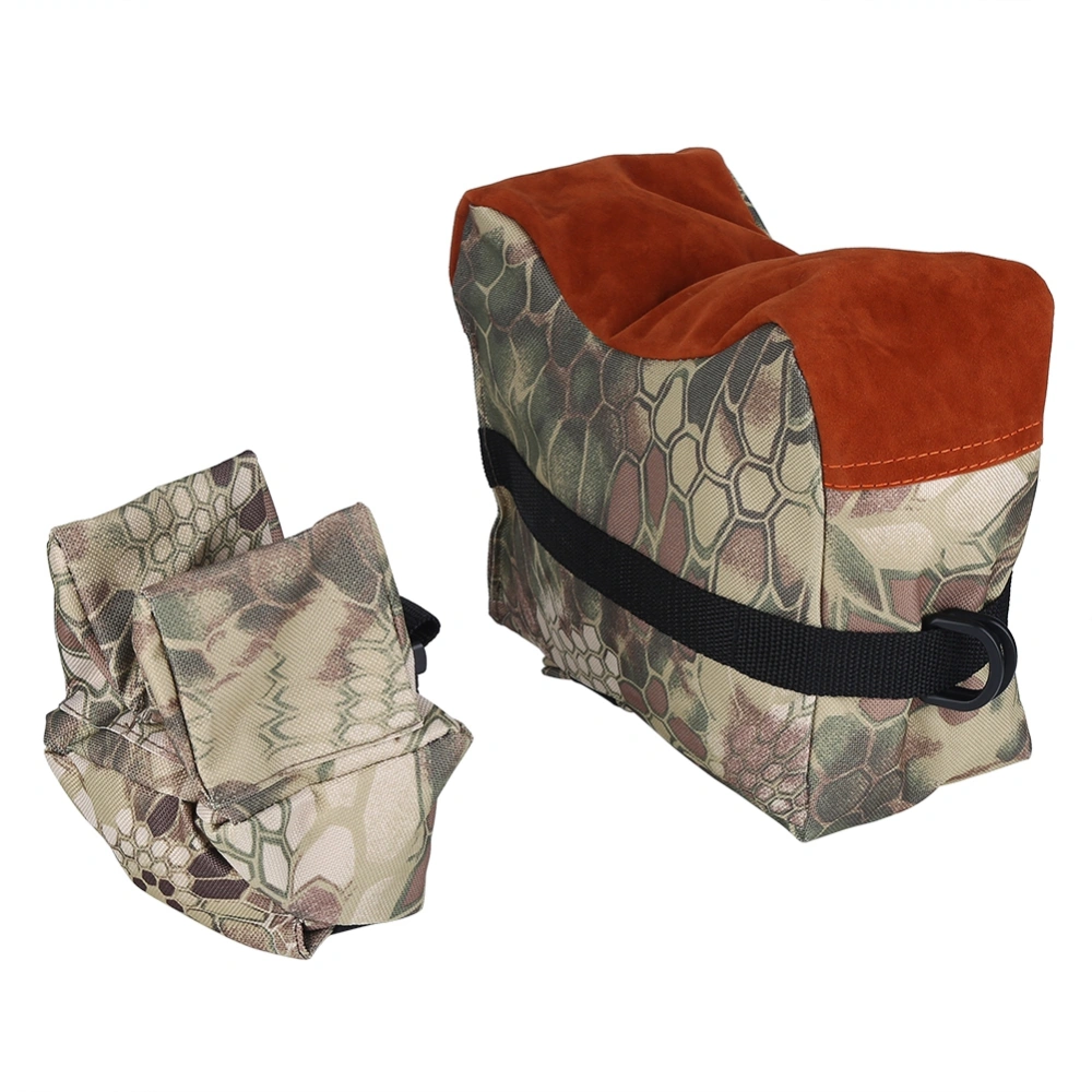 Unfilled Front & Rear Shooters Gun Rest Sand Bags Shooting Bench Sandbag (Brown Camouflage)