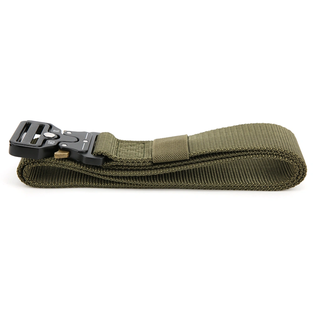 Outdoor Male Multifunction Nylon Tactics Waist Belt for Camping Climbinggreen