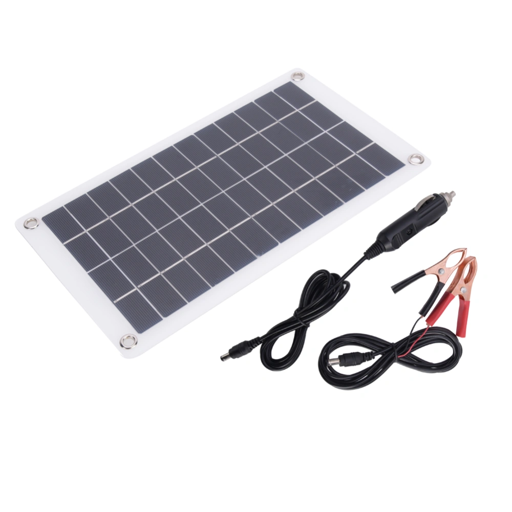 7.5W 12V Portable Stable Efficient Outdoor Monocrystalline Silicon Solar Cell Panel for DIY Power Charger