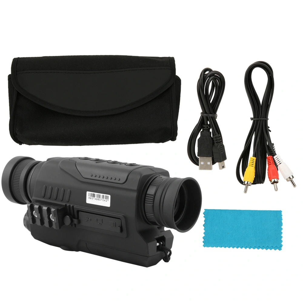 PJ2‑0532 Digital Night Vision Infrared Glimmer Monoculars Telescope Black