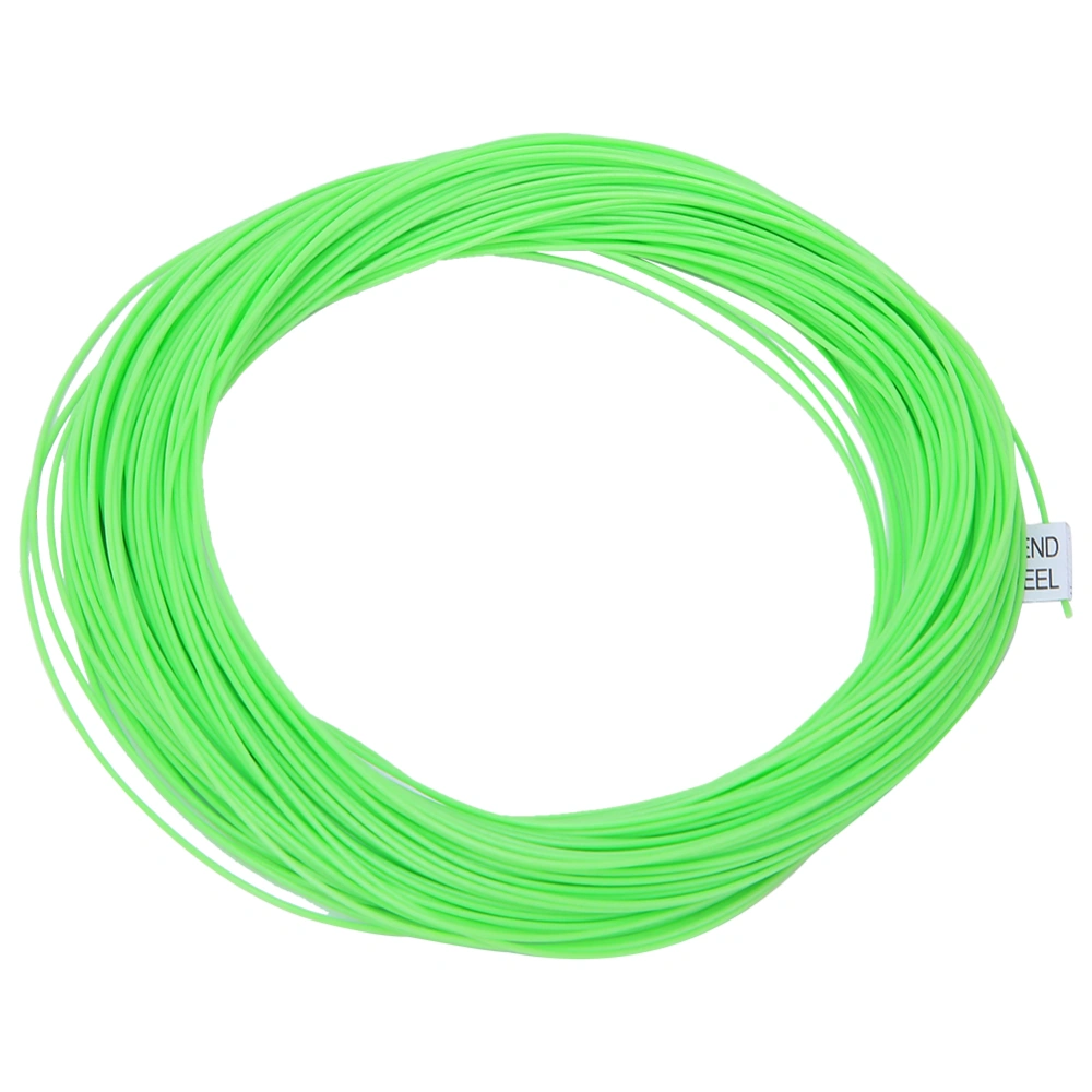 Nylon Floating Fly Fishing Line with Welded Loop Counterweight Fish Tackle AccessoryLemon Green