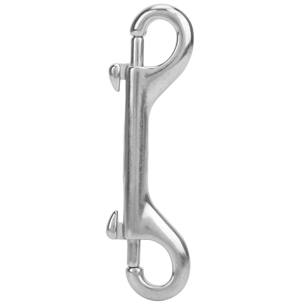 316 Stainless Steel Double Ended Spring Snap Hook Key Holder Clip Keychain Buckle115mm length