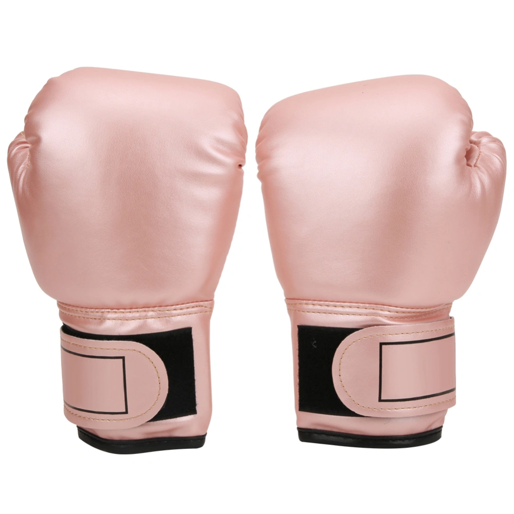 Breathable PU Leather Boxing Gloves Kid Sanda Sparring Sandbag Mitts Training EquipmentPink