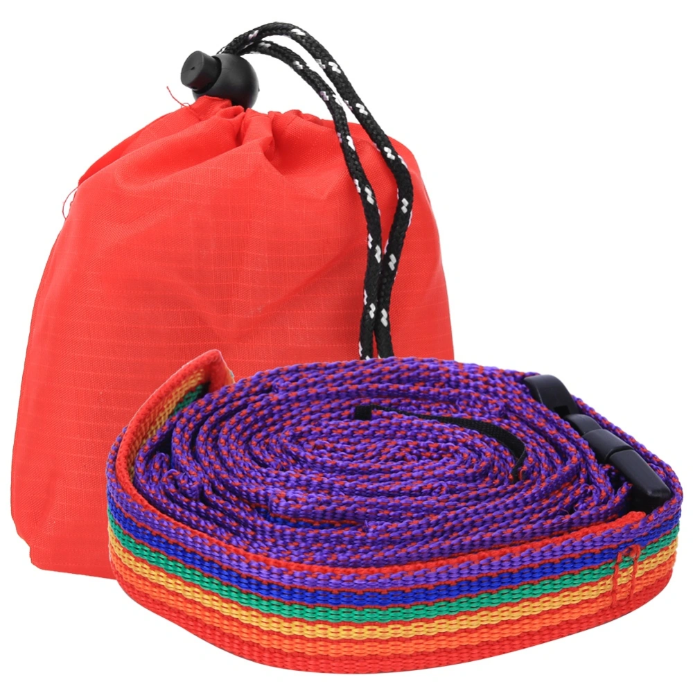 Outdoor Colorful Tent Storage Hanging Rope Clothesline with Storage Bag for Camping Supply