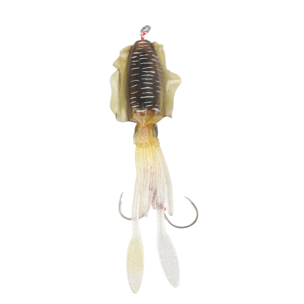 Soft Luminous Fishing Bait UV Octopus Squid Lure Fishing Tackle Accessory1#