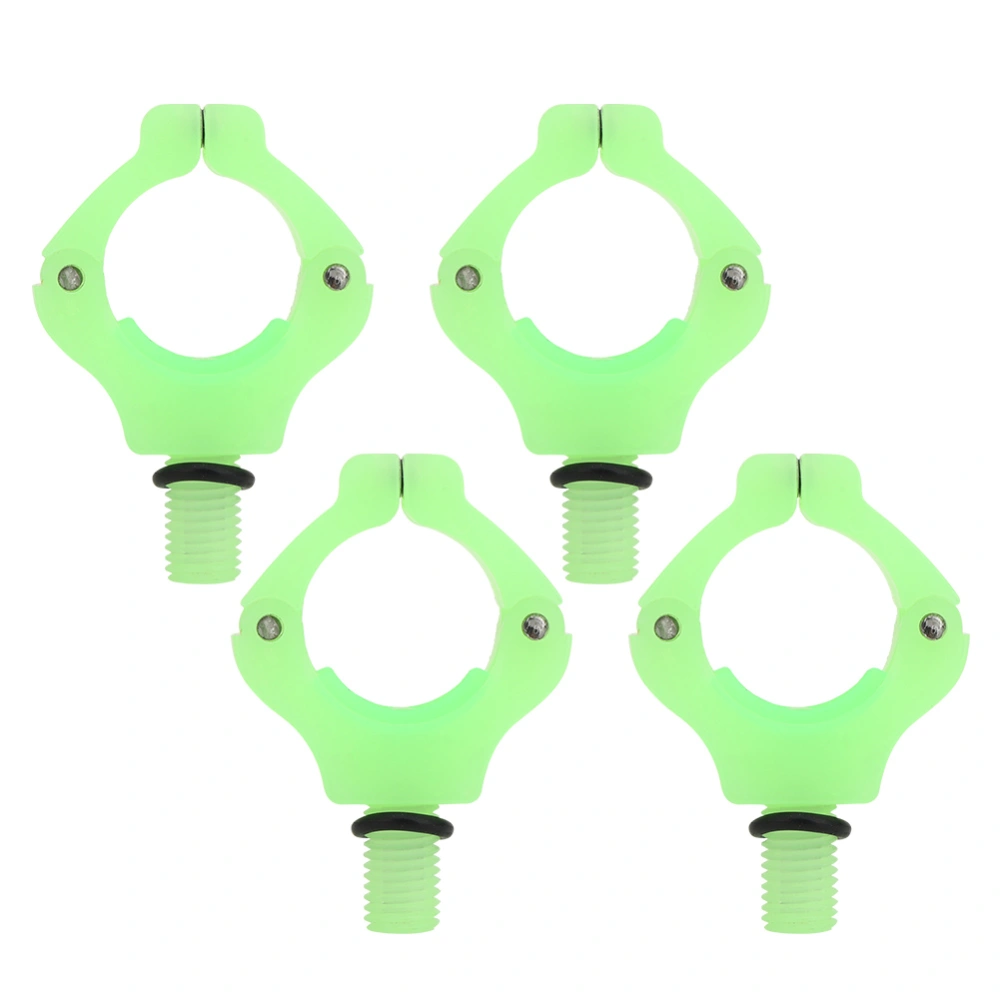 4PCS Magnetic Bracket Head Automatic Adjustment Fishing Rod Tail Rest Holder Tool AccessoriesLuminous Green