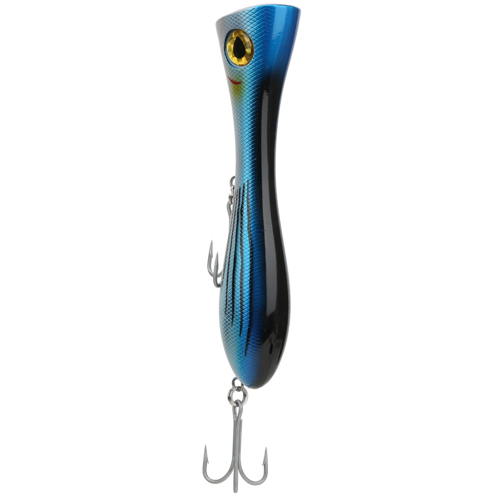 Large Artificial Popper Fish Lure 3D Eyes Topwater Hard Bait with Hook Ring Fishing Tackle002