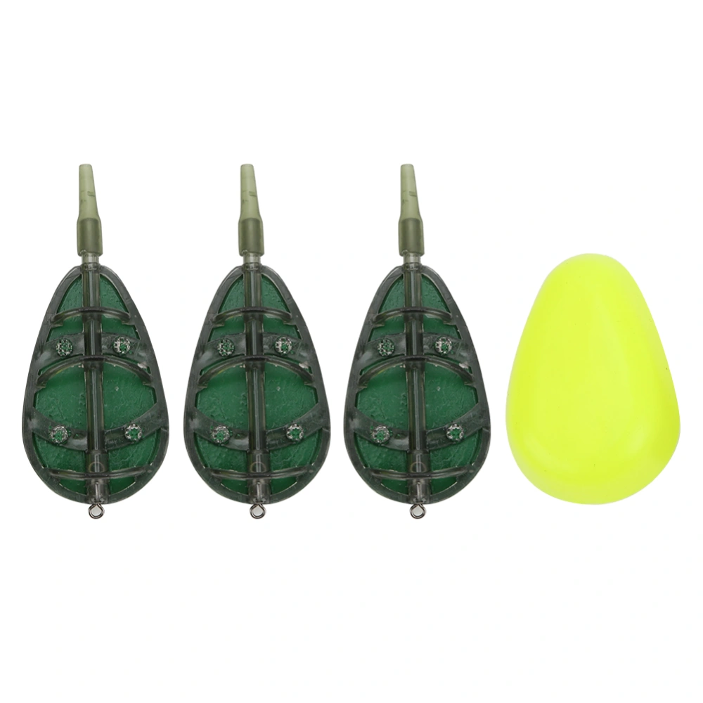 Portable Feeder Set Bait Cage Fishing Tackle Accessory with Mould Catch Fish Quickly(30G+40G+50G )