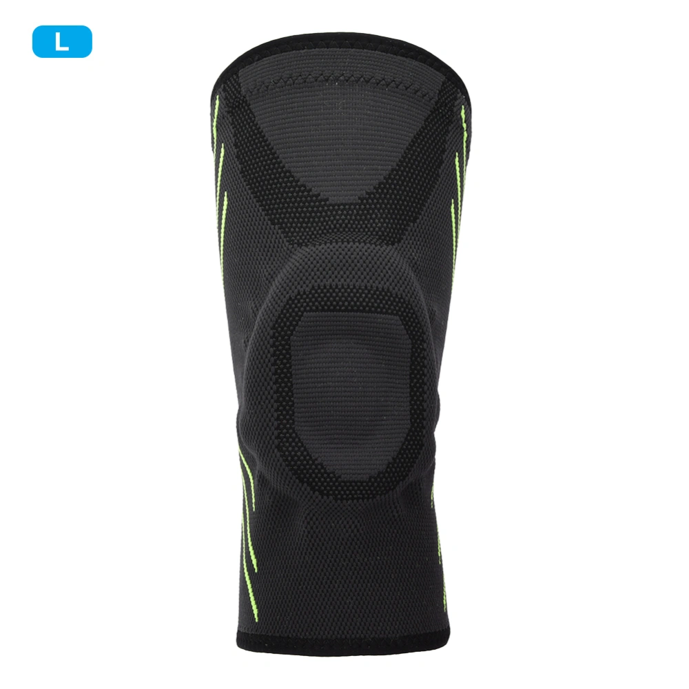 Sports Knee Pad Guard Support Non-slip Anti Collision Protector Basketball Soccer Baseball(L )