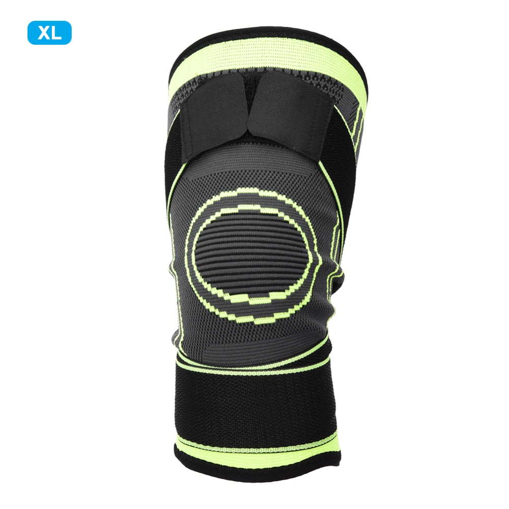 Outdoor Exercise Protection Breathable Warm Winter Knee Pads Sports Training Elastic KneepadGreen XL