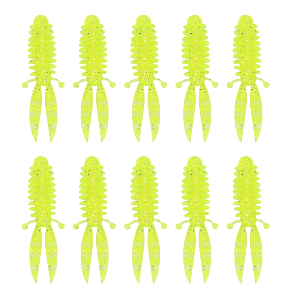 20 pcs Artificial Larva Baits Soft Fishing Worm Lures Bait Swimbaits Fish Tackle Accessories Kit20 pcs