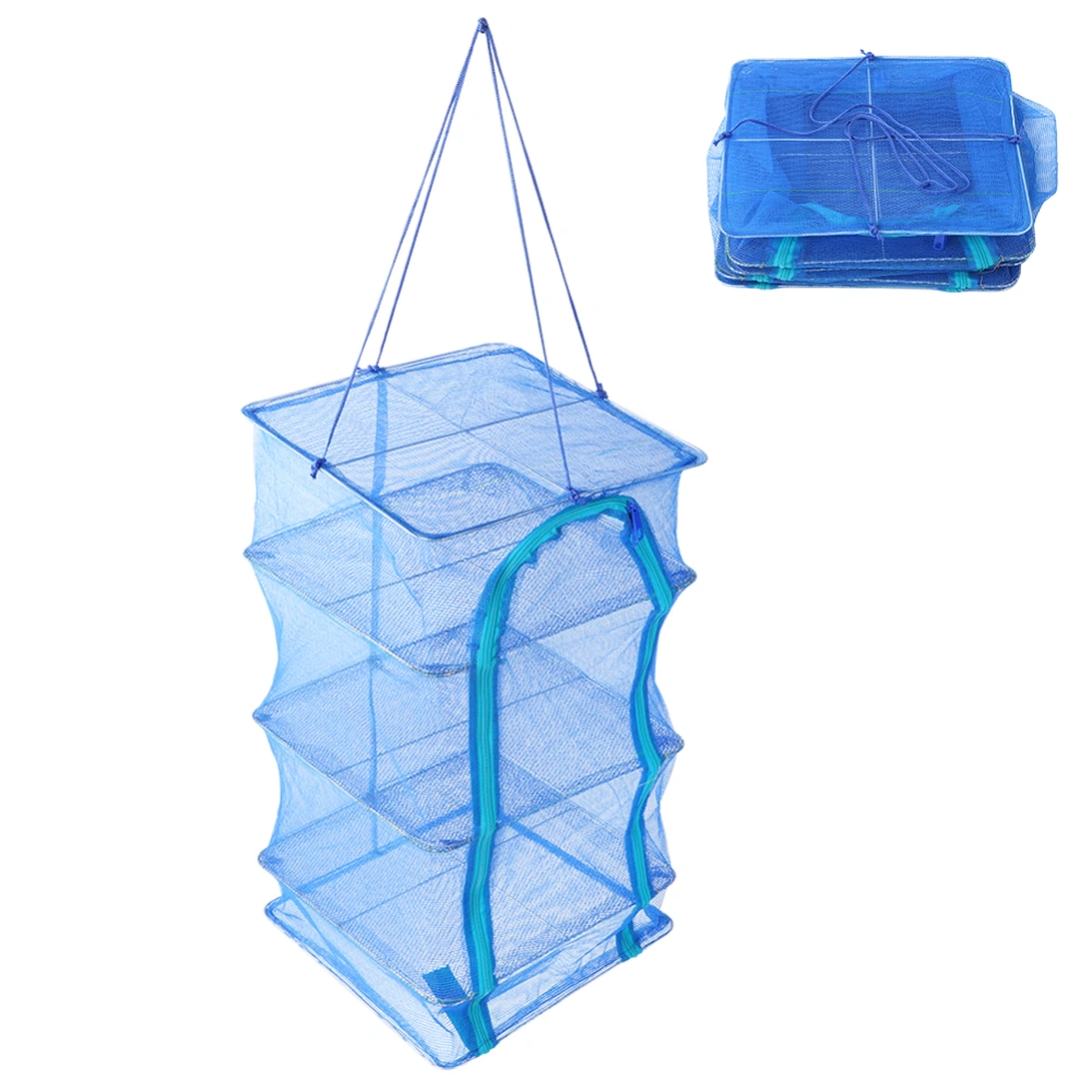 Collapsible Mesh Hanging Drying Rack Net Anti Fly Cage Dry Food Storage Carrying Bag(35CM )