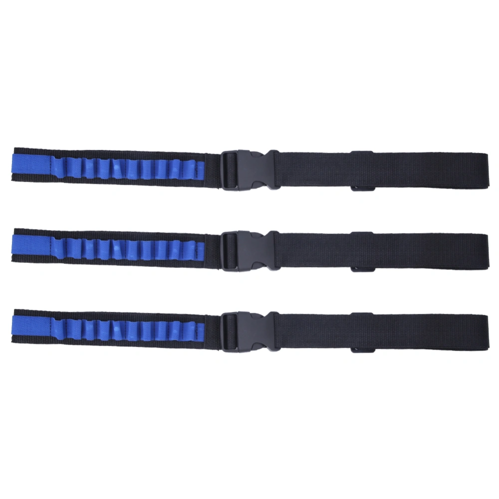 3PCS EVA Soft Tactical Strap Cartridge Belt Bandolier with Plastic Button Soft Air Gun Accessories