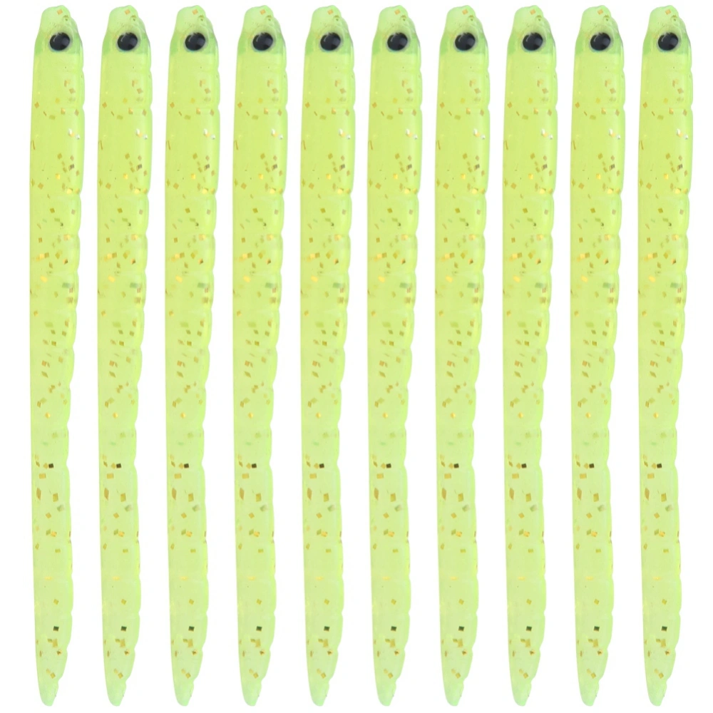 10 pcs Silicone Artificial Worm Earthworm Soft Fishing Lures Bait Fish Tackle Accessories Kit