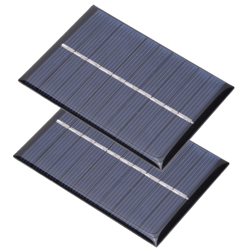 2Pcs 0.6W 5V Polysilicon Solar Panel Charging Power Board Charger for Small Power Appliances 80x55mm