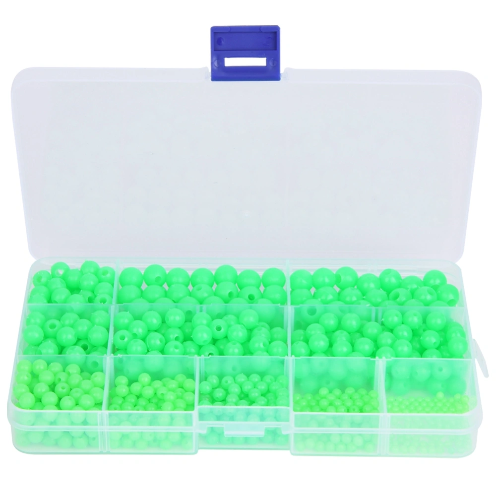 820 pcs Multi Models Non-Slip Luminous Fishing Beads Lures Tackle Tools for Saltwater Freshwater Kit