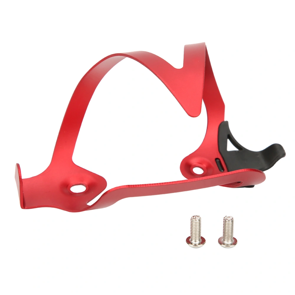 Aluminum Alloy Bicycle Water Bottle Holder Kettle Cup Cage Cycling Accessory(red)