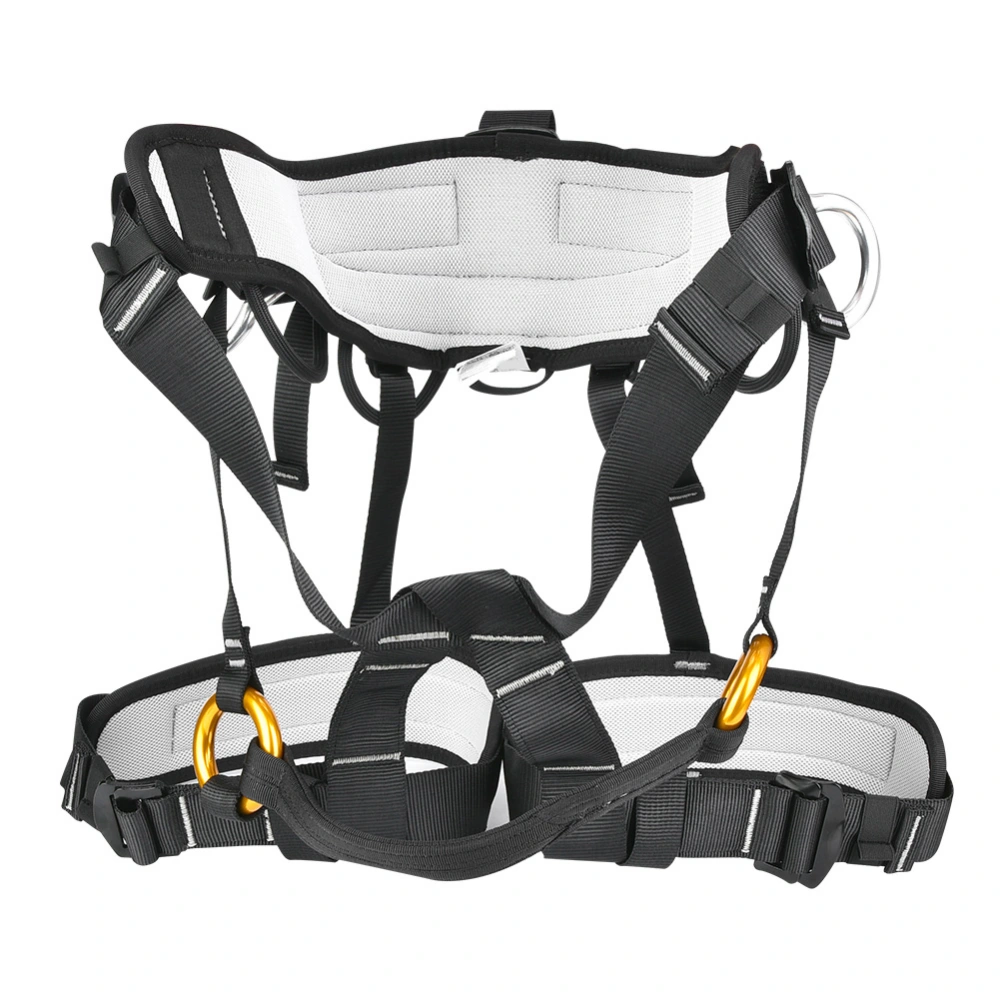 Outdoor High Strength Polyester Ribbon Fall Protection Half Body Safety Harness for Climbing