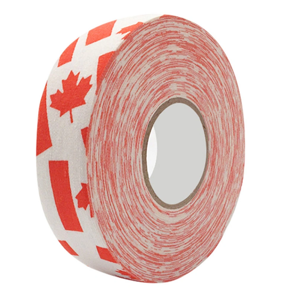 2.5cmx25m Hockey Protective Tape Sport Badminton Pole Pads Hockey Stick Tapes Red Maple Leaf