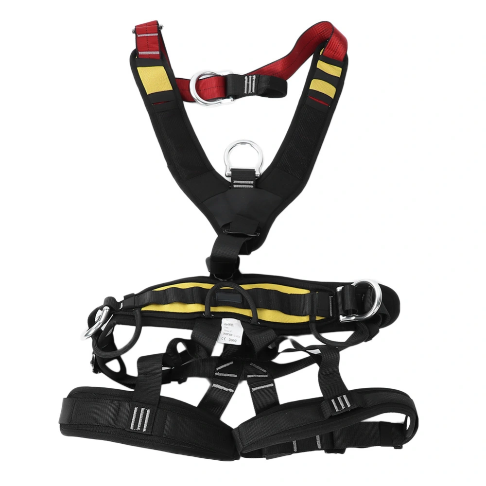 Aerial Work Rock Climbing Rescue Adjustable Harness Full Body Safety Belt Equipment(150-180)