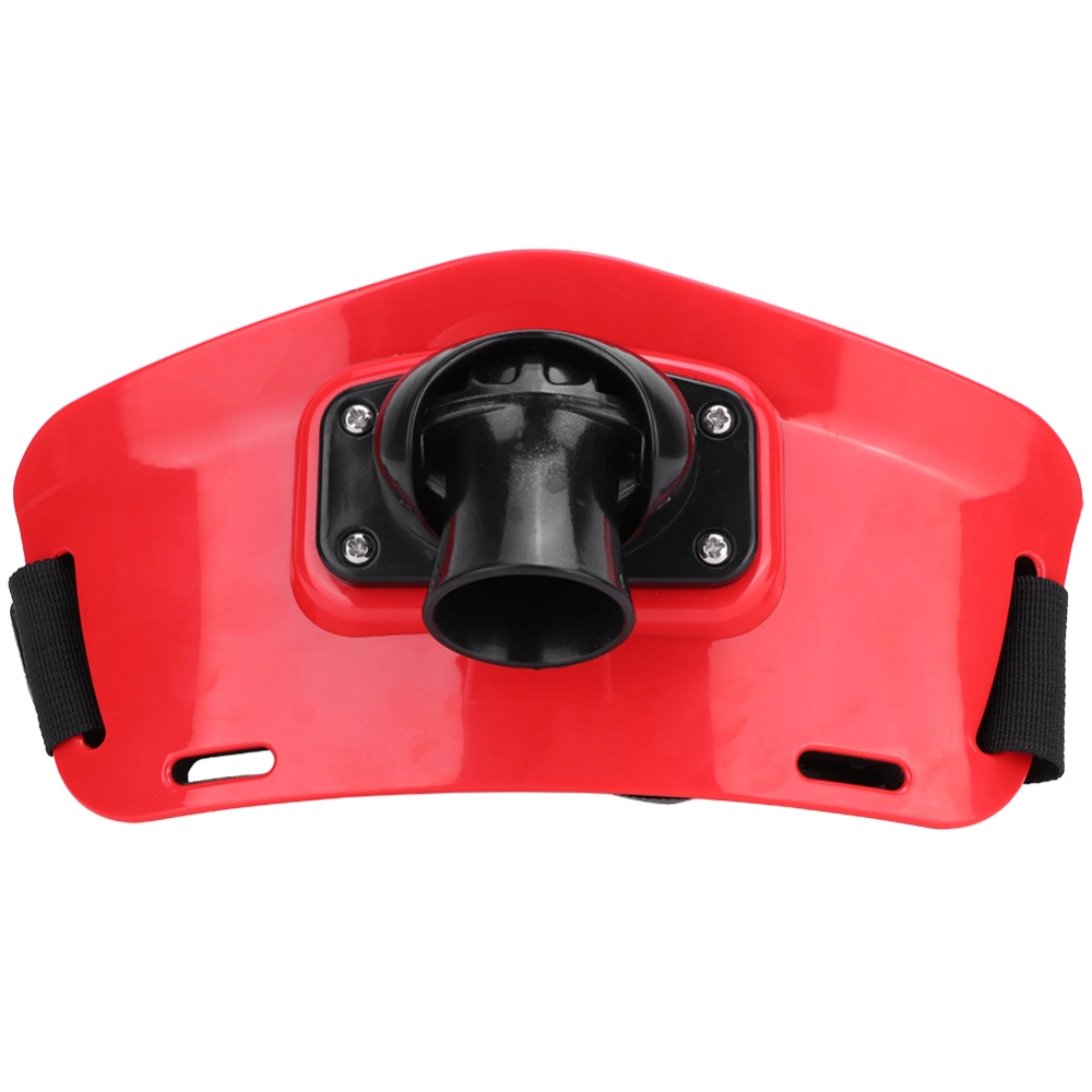 ABS Rotating Belly Top Belt Fishing Gear Hard Plastic Protective Boat Fishing Tackle(Red)