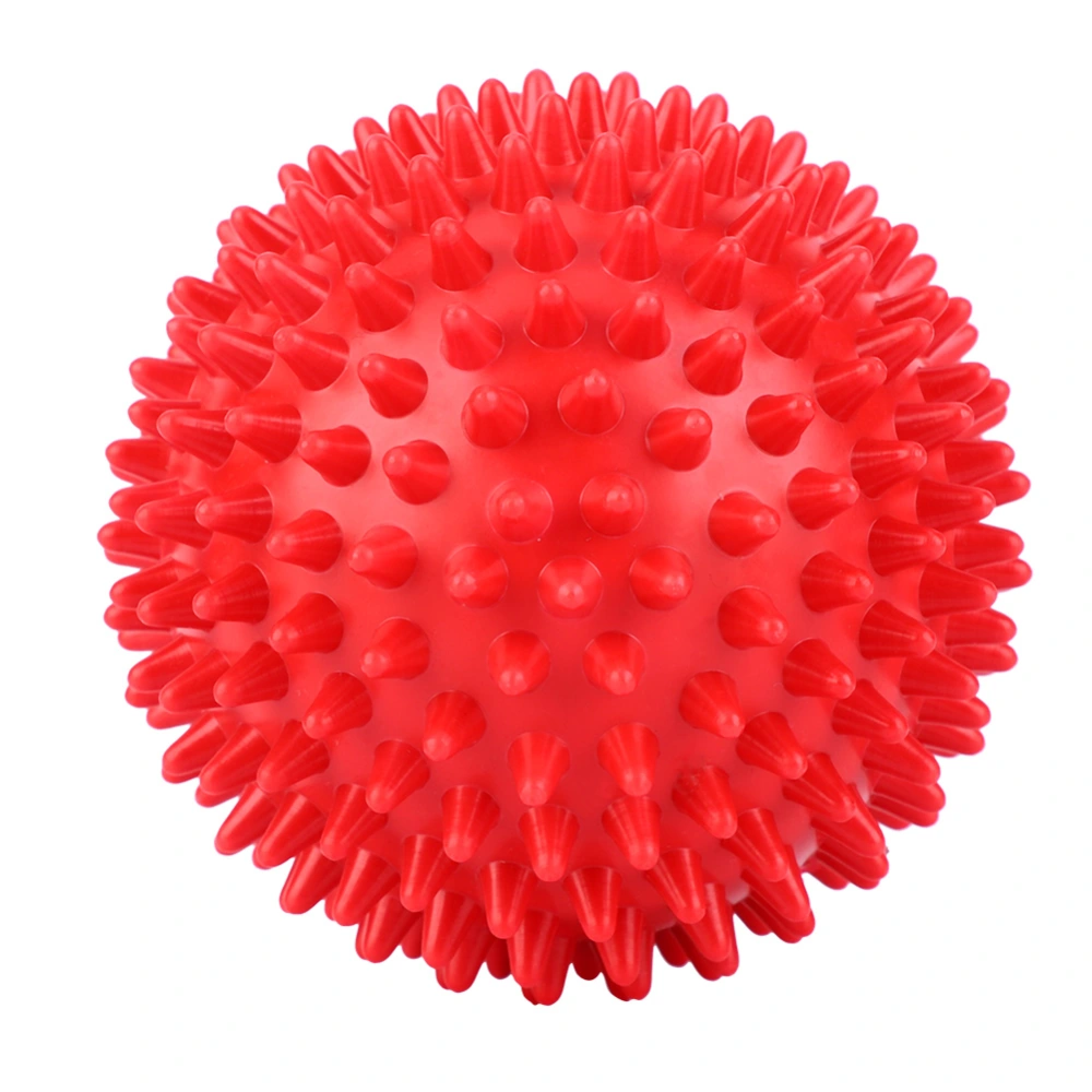 Durable Plastic Massage Roller Body Spiky Balls Fitness Finger Relax Tool Red 9cm