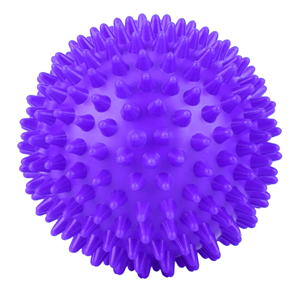 Durable Plastic Massage Roller Body Spiky Balls Fitness Finger Relax Tool Purple 7.5cm