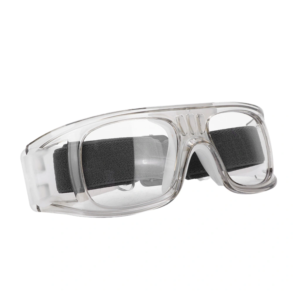 Outdoor Sports Goggles Protective Glasses Frame for Basketball Football Golf(Transparent Gray)