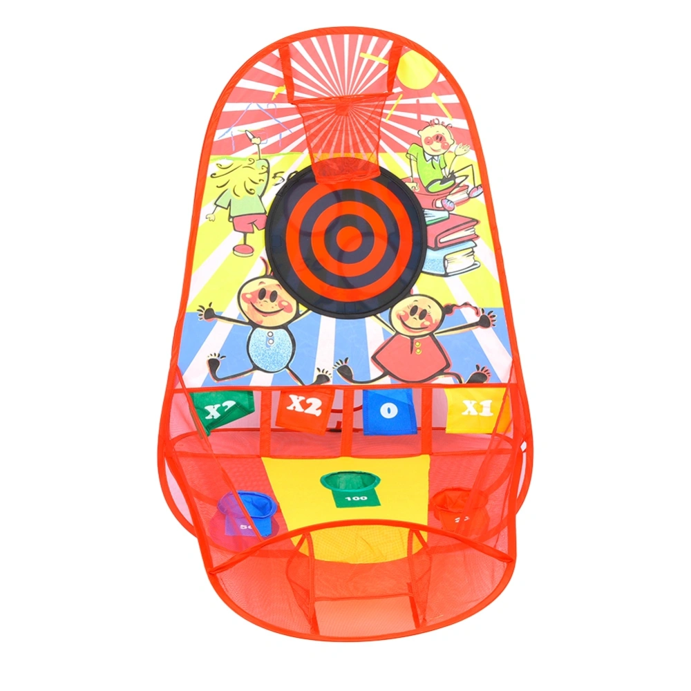 Multi purpose Children Kid Folding Pitching Rack Playing Game Toy Equipment with Sticky Ball