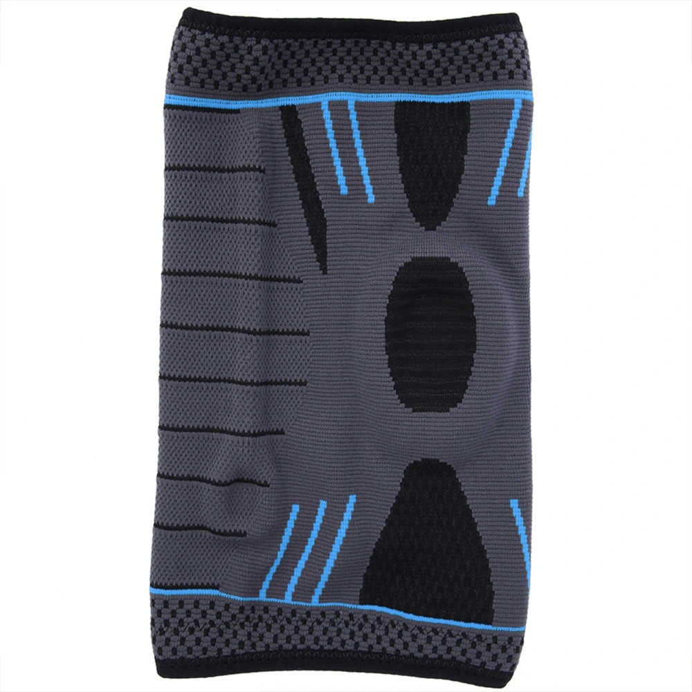 Outdoor Elastic Breathable Sports Kneepad Knitted Nylon Knee Pad Protector Brace(Blue S)