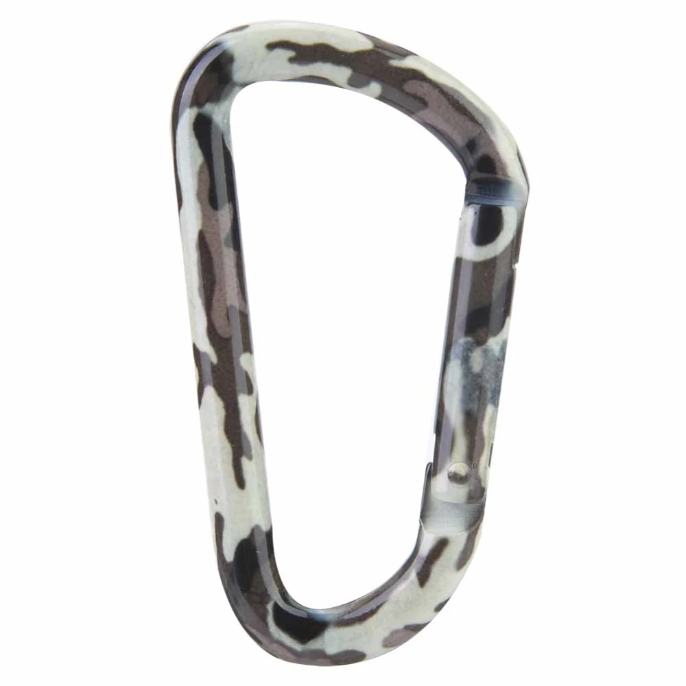 7*3.8cm D Type Hanging Hook Aluminium Alloy Carabiner Keychain Mountaineering Buckle(#1)