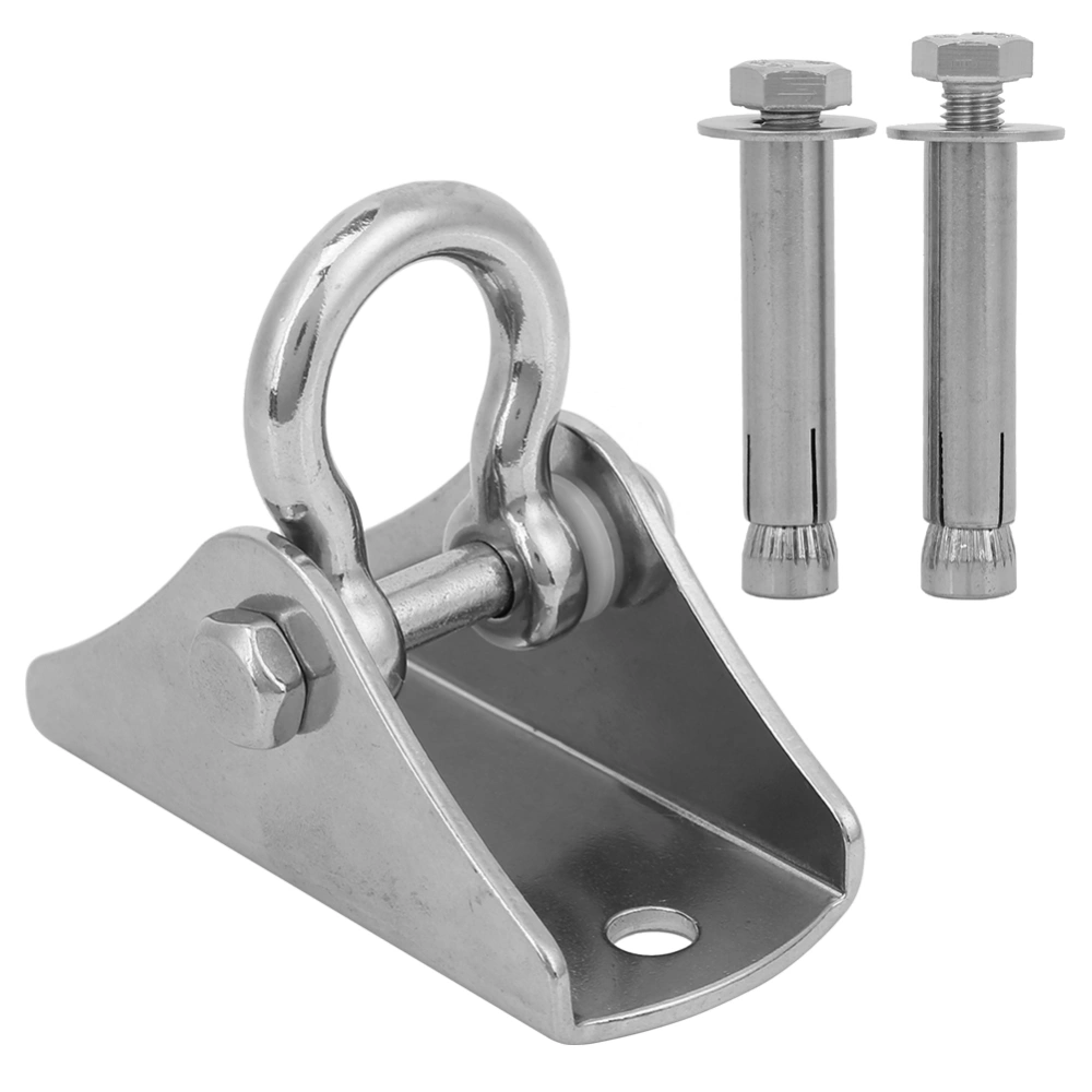 Stainless Steel Ceiling Buckle Mount Hook Fixed Disc with 2 Bolts for Yoga Hammock Sandbag