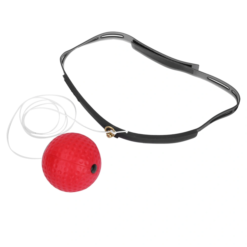 Sprort Release Stress Fight Ball Head Band for Reflex Speed Training （Red Ball）