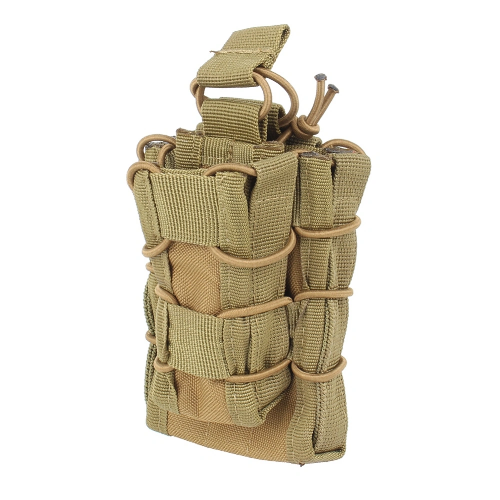 Outdoor Portable Ammo Clip Holder Waist Storage Bag Mini Pack Mag Pouch for Hunting(Mud)