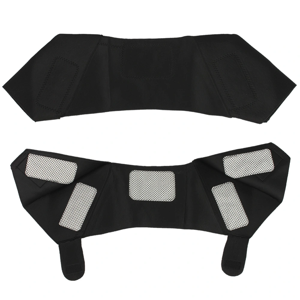 Adjustable Soft Self Heating Relax Shoulder Pad Support Braces Belt Magnetic Therapy Strap(XL)