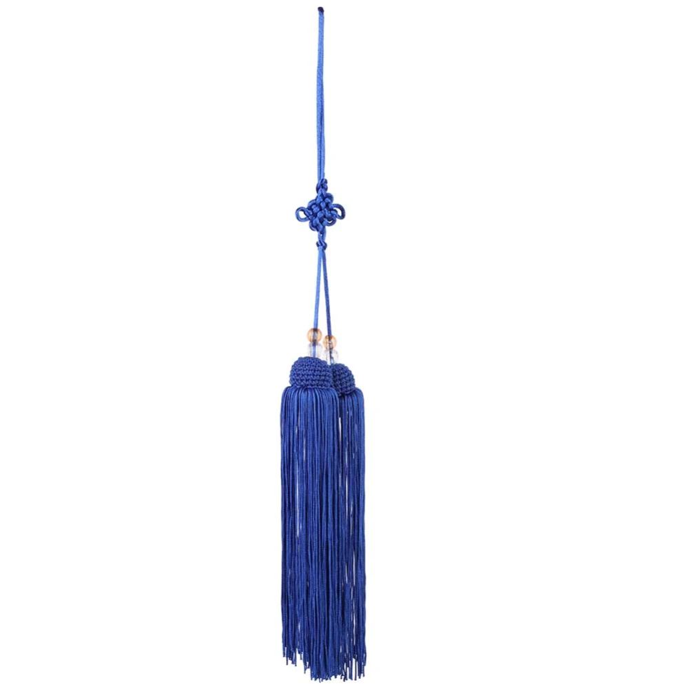 Chinese Martial Arts Kung Fu Taiji Sword Tassel Royalblue Short Sword Tassel