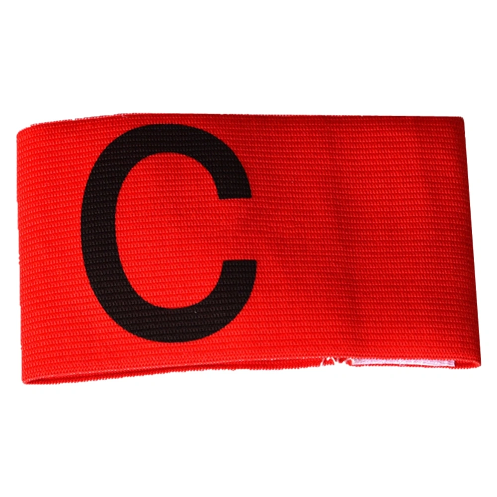 Elastic Nylon Captain Armband Football Soccer Sport Leader Competition Arm Band (Red)