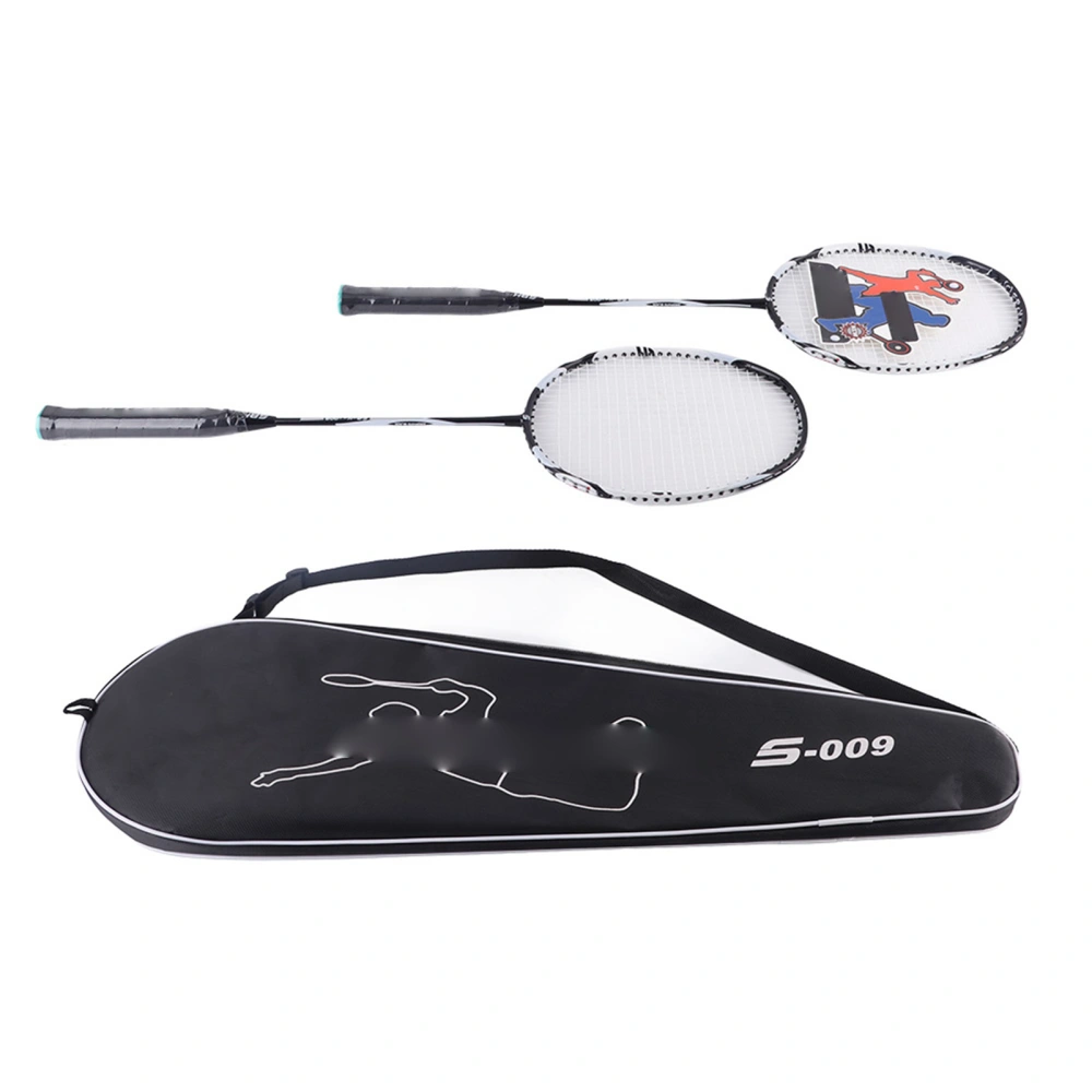 Carbon Aluminum Alloy Badminton Racket Fitness Ball Training Racquet