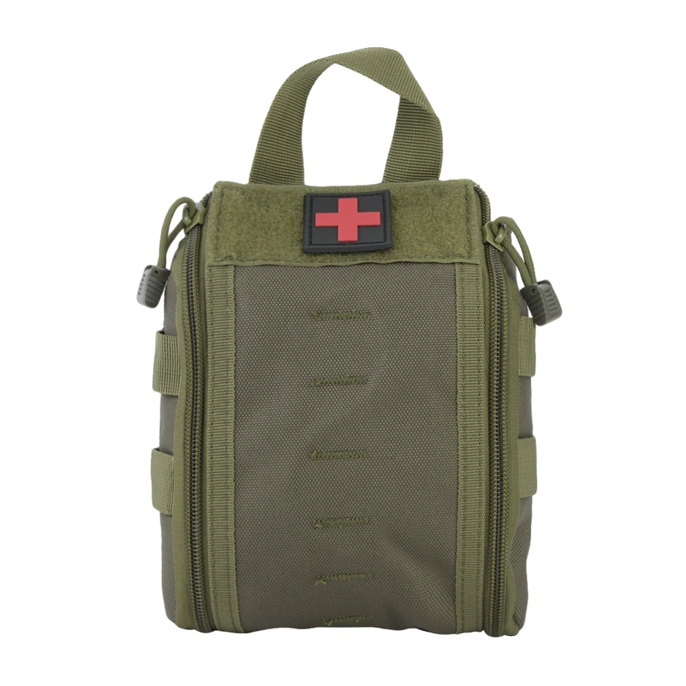 Outdoor Portable Travel Bag Emergency Survival Bag Rescue Medical Pouch (army green)