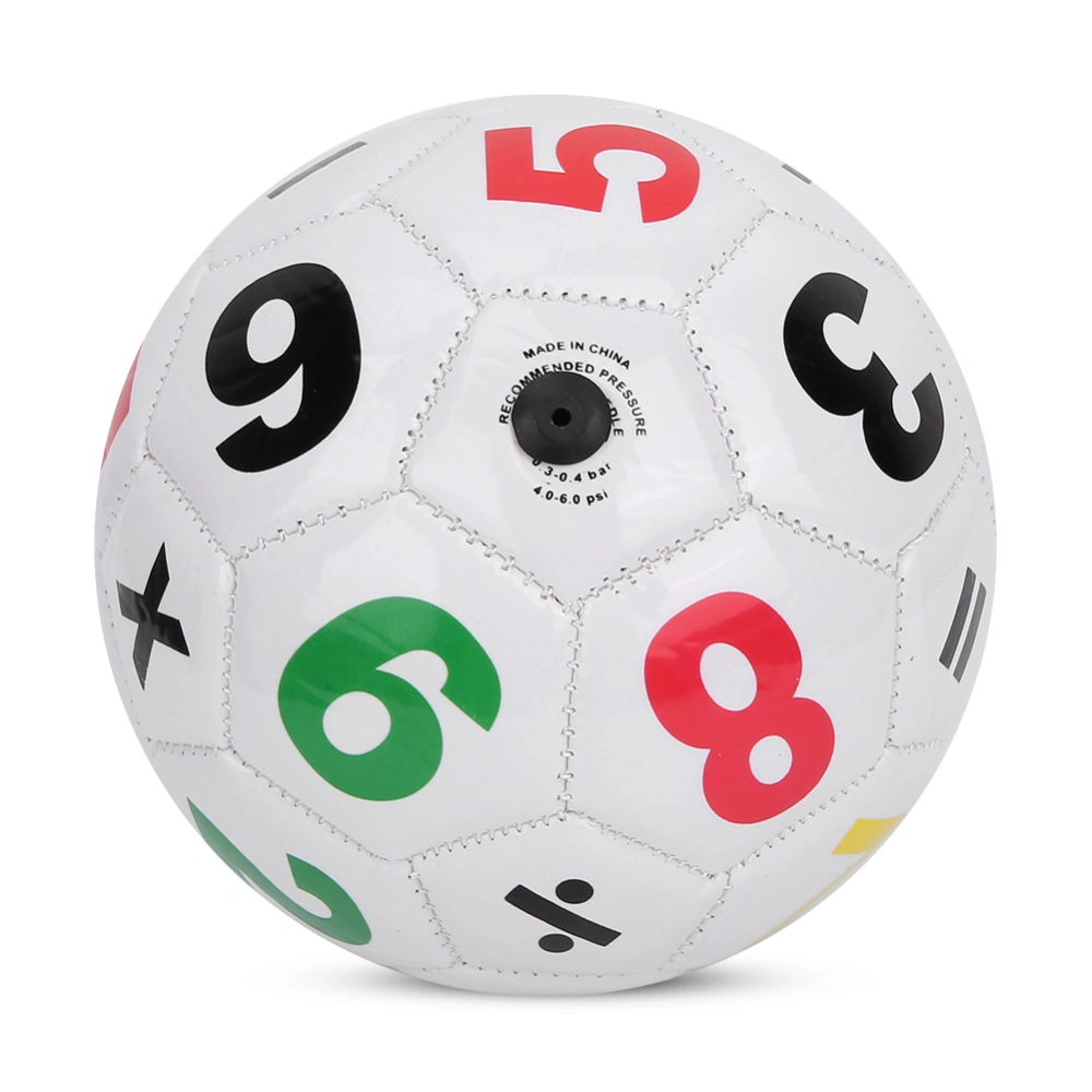 Children Outdoor Sport Football Soccer Ball Size 2 Exercise Sports Equipment(White Number)