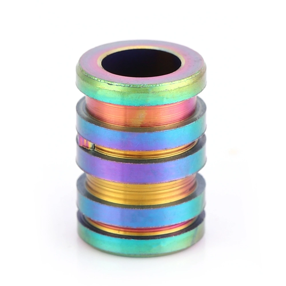 TC4 Titanium Alloy Knife Beads Pendant for Outdoor Lanyard Parachute Cord Large Size Colorful