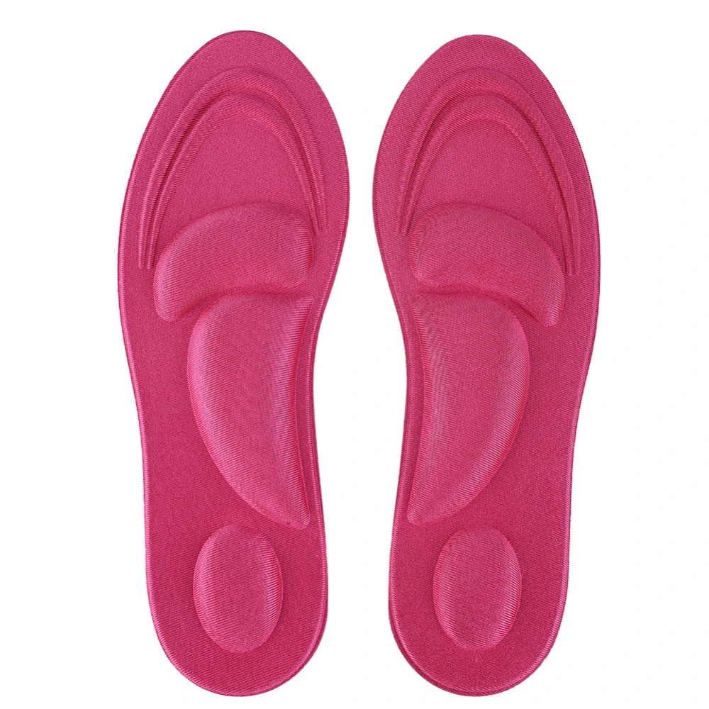 Orthotic Insoles Flat Feet Arch Support Memory Foam Insole Shoe Pad Comfort Rose Red for Women