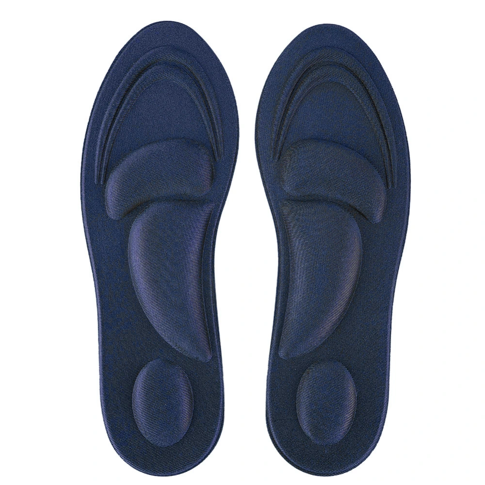 Orthotic Insoles Flat Feet Arch Support Memory Foam Insole Shoe Pad Comfort Dark Blue for Women