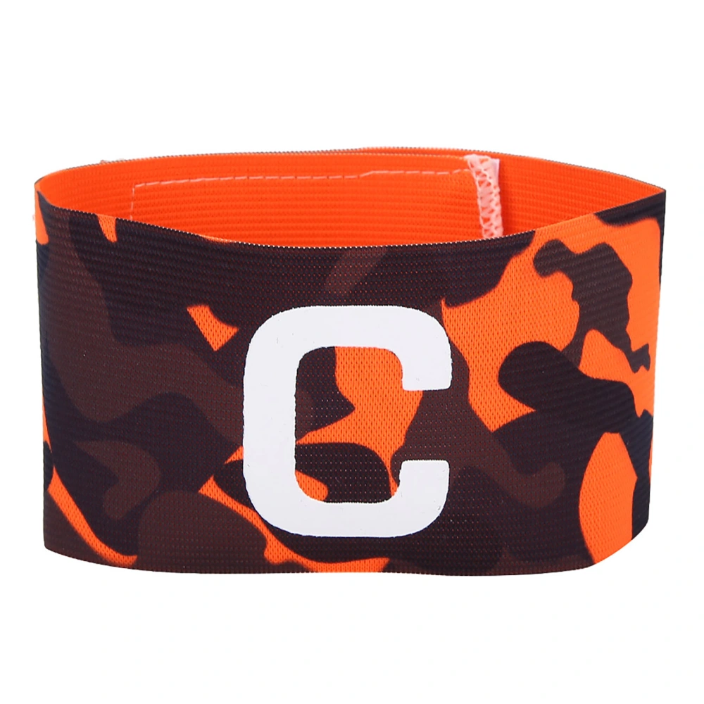 Durable Nylon Outdoor Team Sports Groups Soccer Armbands Adjustable Player Bands Orange