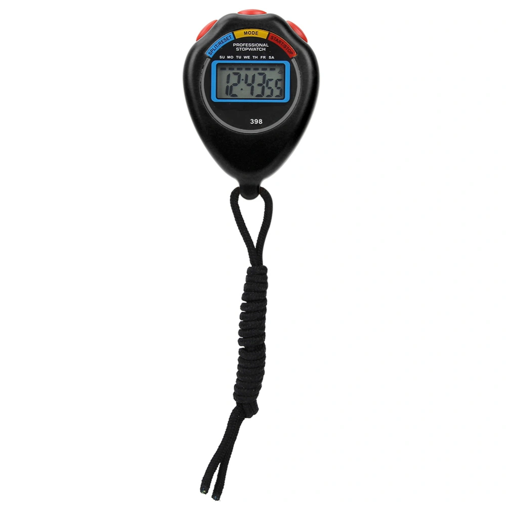 Professional Sports Timer, Athletics Electronic Stopwatch for Racing Running SwimminG Black